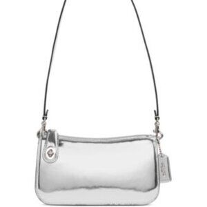Coach Mirror Metallic Penn Shoulder Bag | Silver